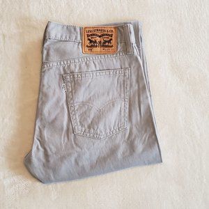 Men's Levi's 514 Pants/Khakis 33" x 30" Grey